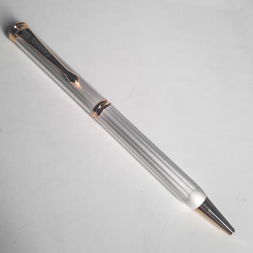 خودنویس برند کاندید سفید صدفی تمام